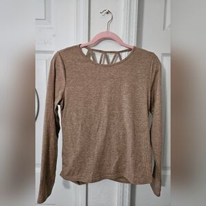 Chic Tan Long Sleeve Top
